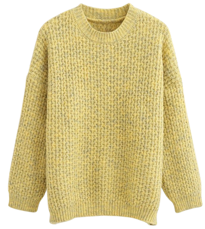 chunky waffle knit sweater
