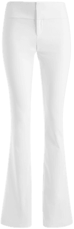 Olivia Bootcut Pant In White | Alice And Olivia
