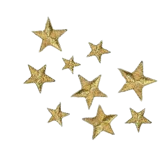 Gold Stars - @byepolyvore PNG Collection