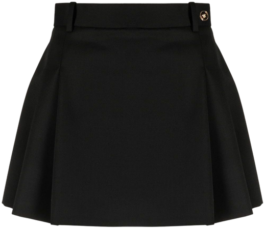 Versace Medusa-button Pleated Mini Skirt - Farfetch