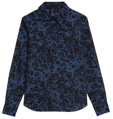 blue Jimi cotton batiste shirt | agnès b.