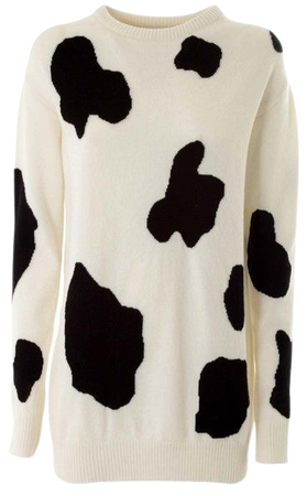 Moschino Cow Print Over Pull