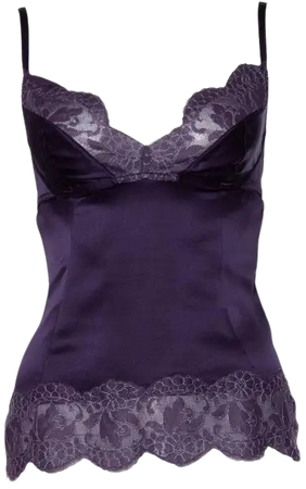 Dolce and Gabbana, Camisole top in purple For Sale at 1stDibs