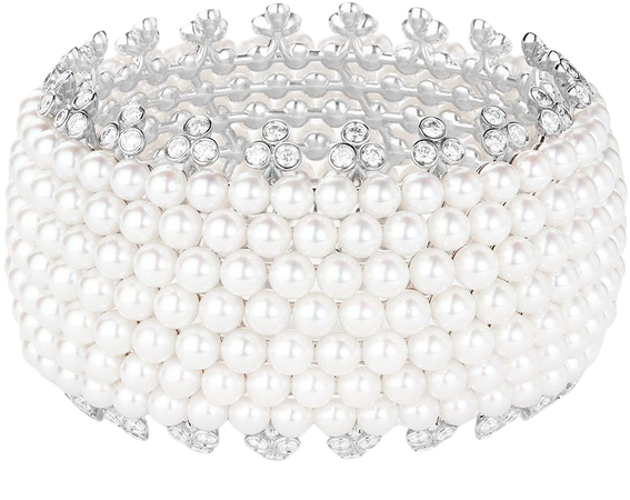 Boucheron, NUIT ETOILÉE Bracelet set with Akoya cultured pearls