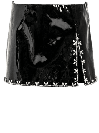 Embellished Pvc Mini Skirt By Des Phemmes | Moda Operandi