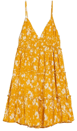 Mini dress with ruffled straps - Dresses - Woman | Bershka