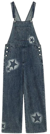 Star Girl Denim Overalls | AESTHETIC CLOTHES – Boogzel Clothing