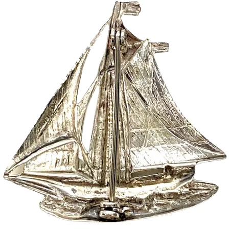 Sailboat brooch