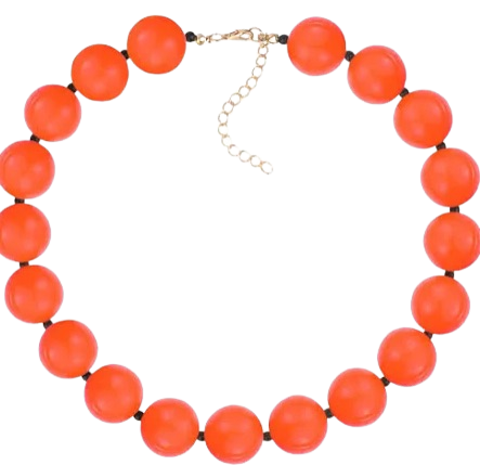 orange pearl necklace