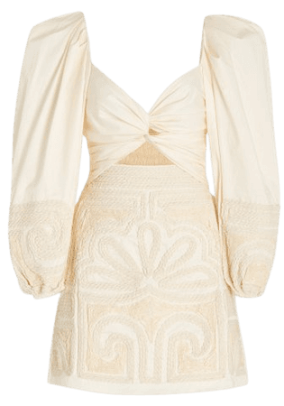 Tropical Mantra Stretch Cotton Poplin Mini Dress By Johanna Ortiz | Moda Operandi