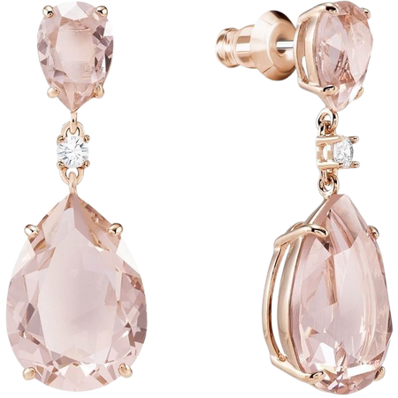 rose gold pink earrings