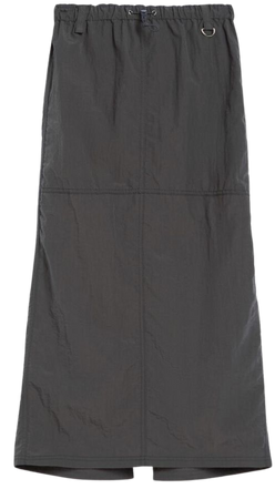 Faux nylon midi skirt - Skirts - Woman | Bershka