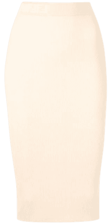 Fendi FF Motif Detail Ribbed Skirt - Farfetch