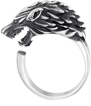 Andrew Charles by Andy Hilfiger Wolf Ring in Stainless Steel
