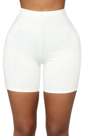 Classic Mini Biker Shorts - White