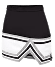 Silver and Black Cheerleading Skirt