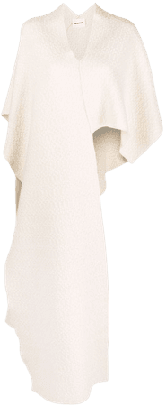 Shop Jil Sander asymmetric cut-out cape with Express Delivery - FARFETCH