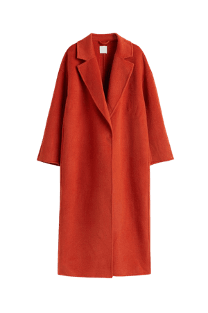 Wool-blend Coat - Orange - Ladies | H&M US