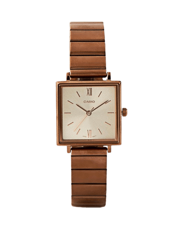 Casio Analogue vintage watch in rose gold