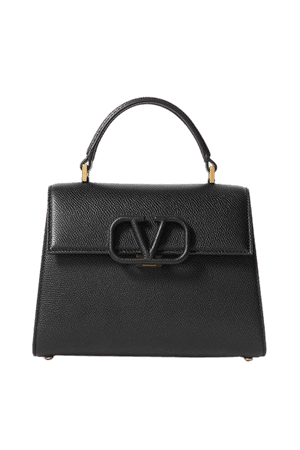 Valentino | Valentino Garavani VSLING small textured-leather shoulder bag | NET-A-PORTER.COM