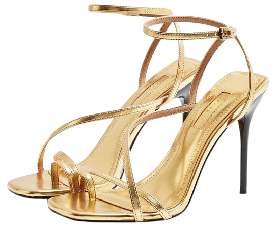 RISE Gold Strappy Heels | Topshop