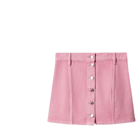 Denim mini-skirt with buttons - Women | Mango USA