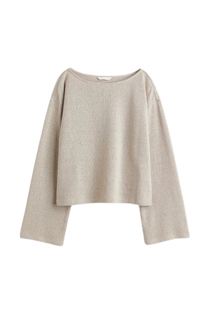 Boxy Sweater - Light beige - Ladies | H&M US