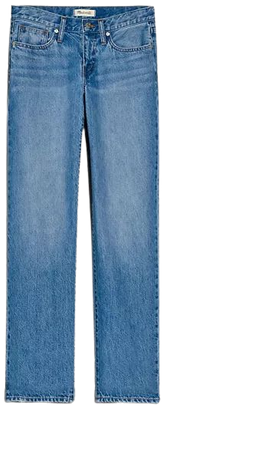 Low-Rise Baggy Straight Jeans in Enley Wash