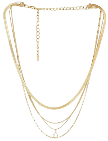 Shop Ettika All The Chains 18K Gold-Plate & Crystal Layered Necklace | Saks Fifth Avenue