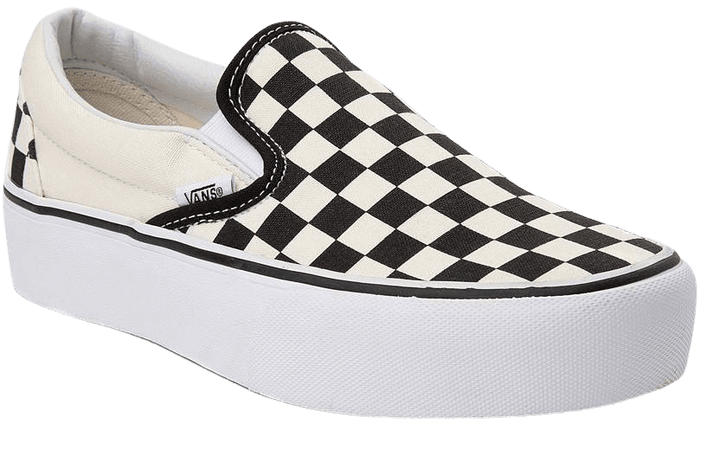 Vans Slip On Chex Platform Skate Shoe | Journeys