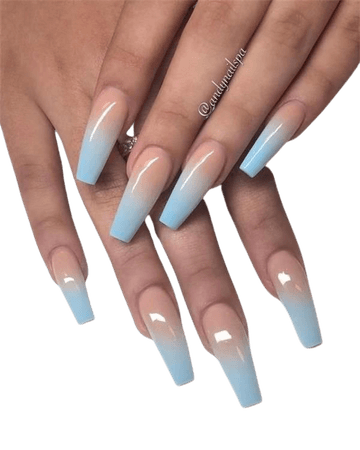 blue ombre nails - Google Search