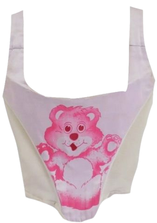 pink teddy corset top
