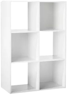 11" 6 Cube Organizer Shelf White - Room Essentials™ : Target