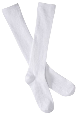 white knee high socks