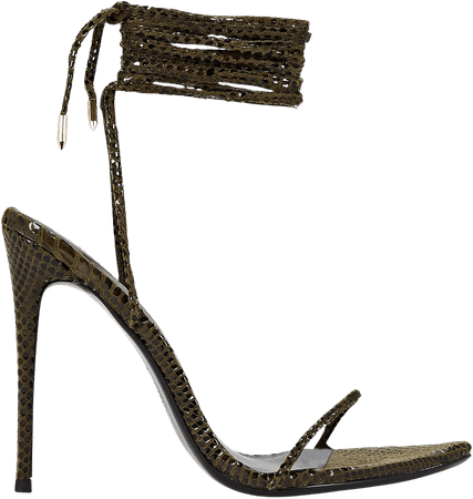 Femme LA Luce Minimale Vegan Python Wrap Sandals | INTERMIX®