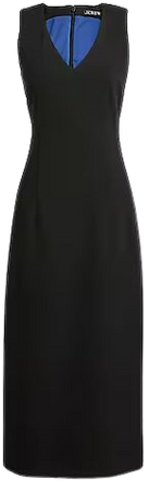 J.Crew: Fitted V-neck Dress In Four-season Stretch For Women