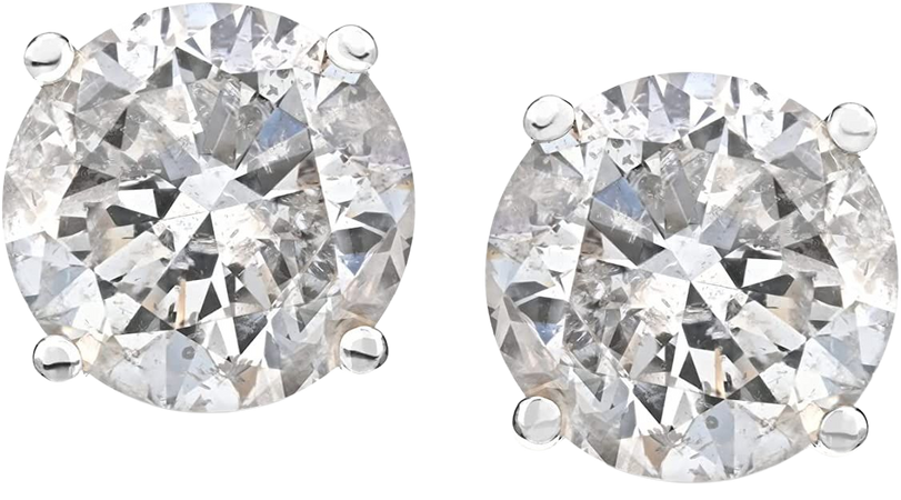 Amazon.com: Amazon Collection Certified 14k Gold Diamond with Screw Back and Post Stud Earrings : Clothing, Shoes & Jewelry