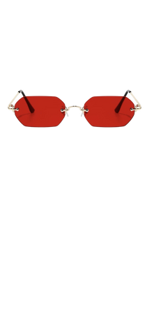 red glasses
