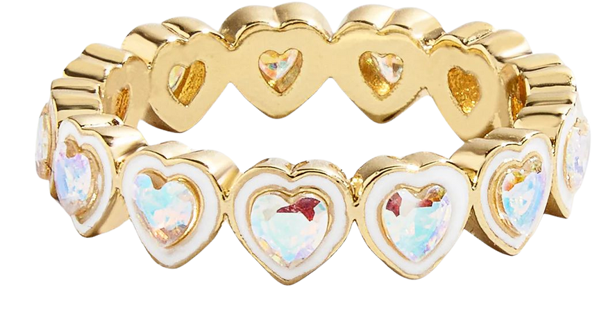 Kali Ring - Iridescent – Stackable heart ring – BaubleBar