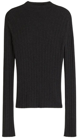 Rib-knit Top - Dark gray - Ladies | H&M US