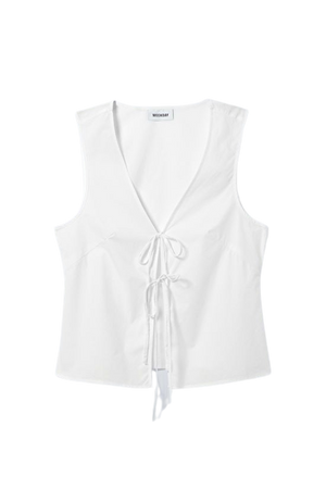 Fitted Vest Top - White - Weekday WW