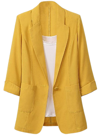 Womens Cotton Linen Blazer Plus Size One Button Formal Coat Cardigan for Ladies Mid-Length Suit Jackets Office Business Slim Coats for Women blazer - Walmart.com