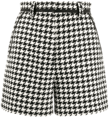 Msgm Houndstooth Pattern Shorts Ss20 | Farfetch.com