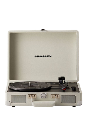 Crosley Cruiser Dove Grey Bluetooth Vinyl Record Player | Urban Outfitters UK