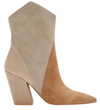 NESTLY BOOTIES IN TAUPE MULTI SUEDE – Dolce Vita