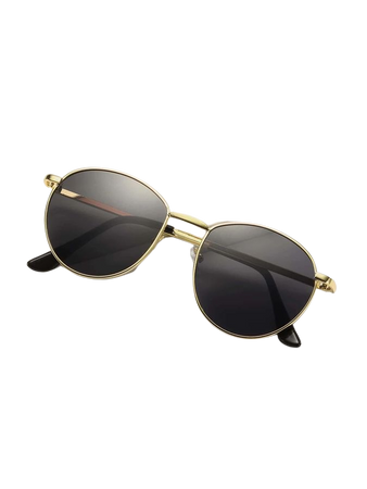 Round Frame Sunglasses With Case | SHEIN USA