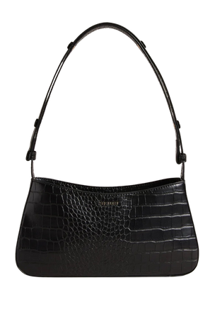 black animal print handbag