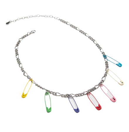 FULL TILT Safety Pin Necklace - MULTI - MTM0121-1052 | Tillys