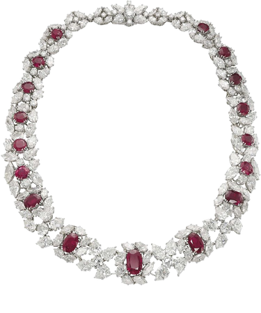 RUBY AND DIAMOND NECKLACE, BY HARRY WINSTON