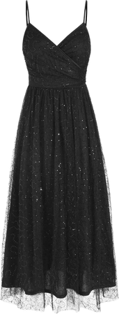 Sequin V-neck Lace Maxi Dress - Cider